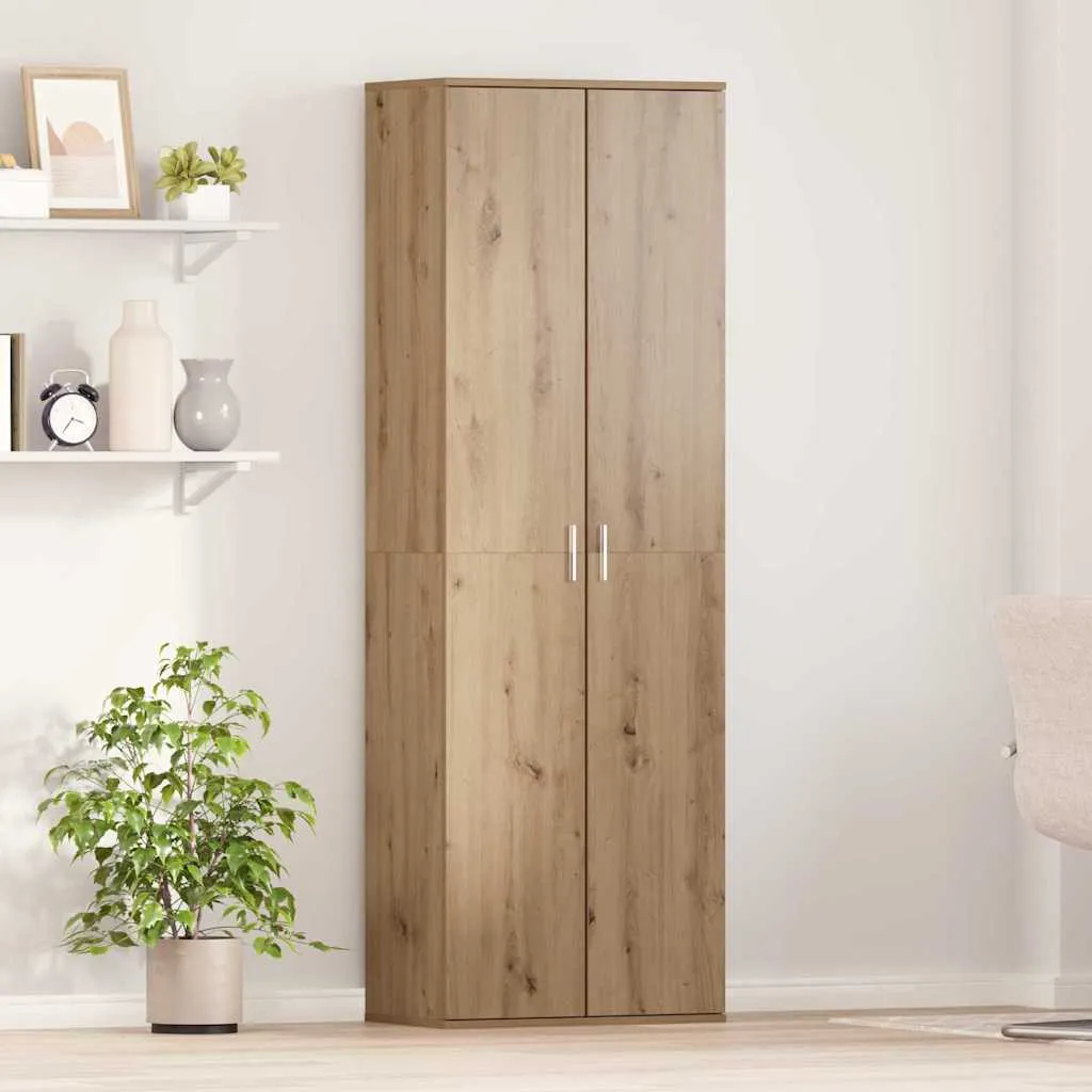 vidaXL Visoka komoda 60 x 35 x 180 cm Konstruirano drvo hrast artisan - Venlo