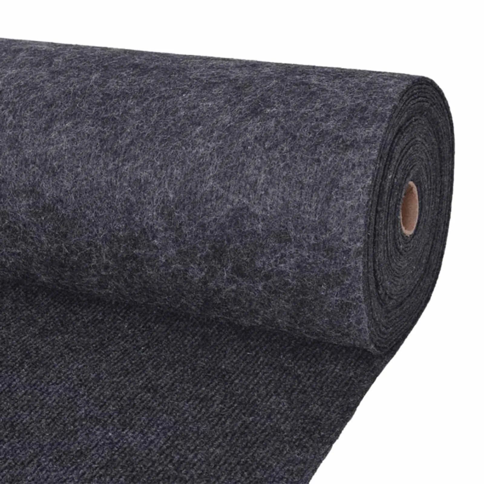 vidaXL Tepih Antracit 1,2 x 20 m Poliester - Venlo