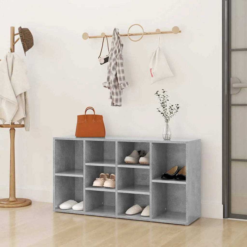 vidaXL Klupa za cipele boja betona 103x30x55 cm konstruirano drvo - Venlo