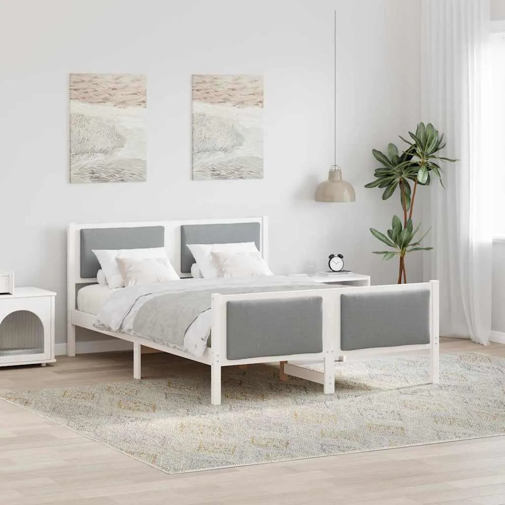 vidaXL Krevetna konstrukcija Svijetlo siva 160 x 200 cm tkanina - Venlo