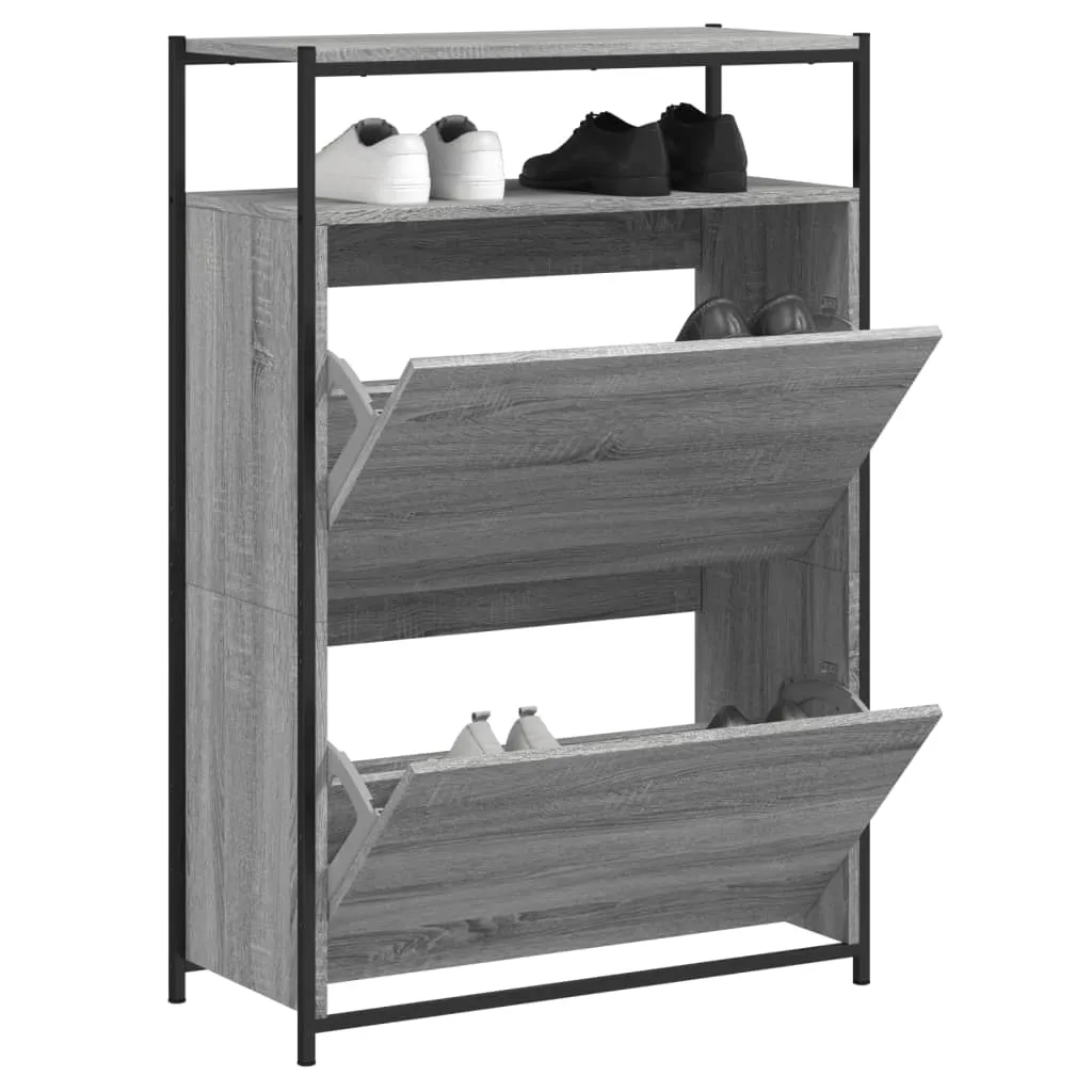 vidaXL Ormarić za cipele boja hrasta 75x34x112 cm konstruirano drvo - Venlo