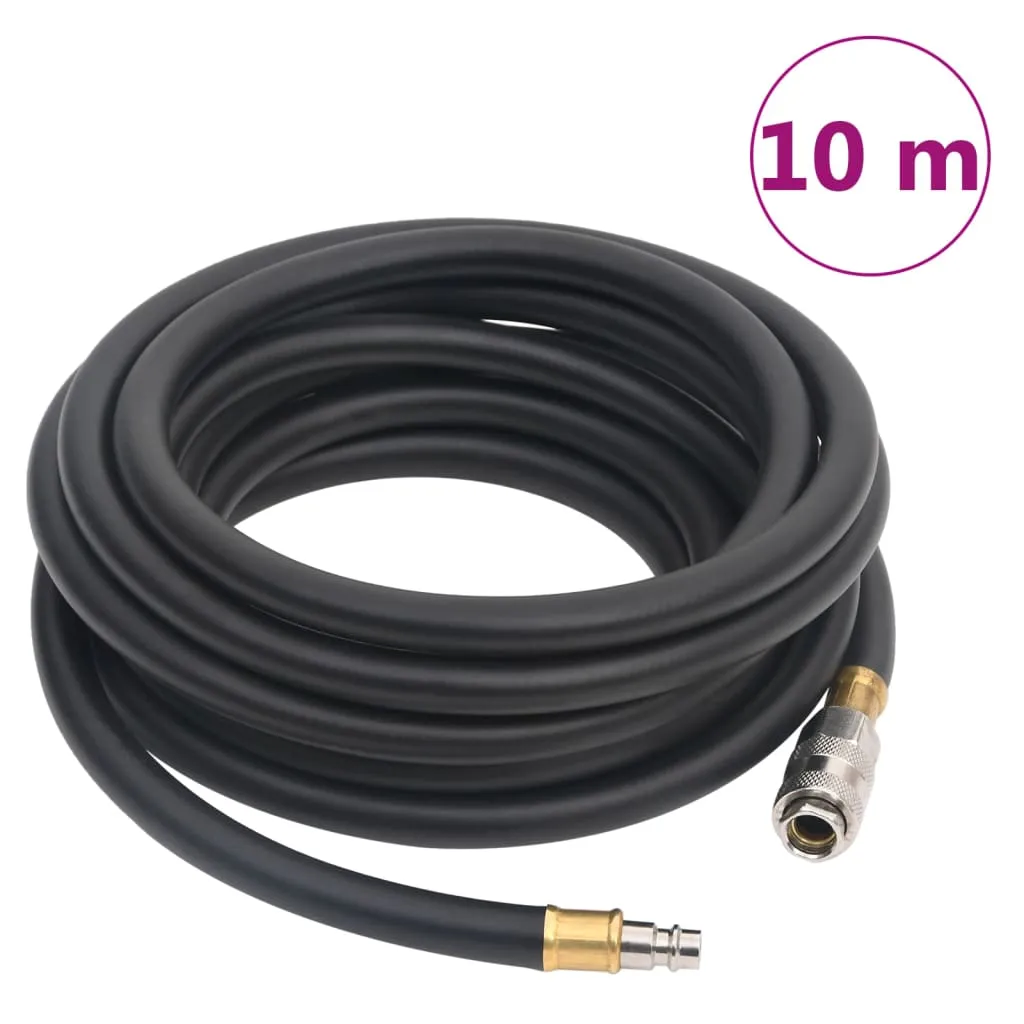 vidaxl hibridno zračno crijevo crno 0,6 " 10 m od gume i pvc-a - slika 1