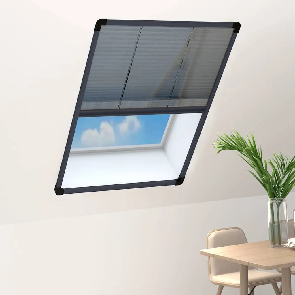 vidaXL Zaslon protiv insekata za prozore antracit 80 x 120 cm aluminij - Venlo
