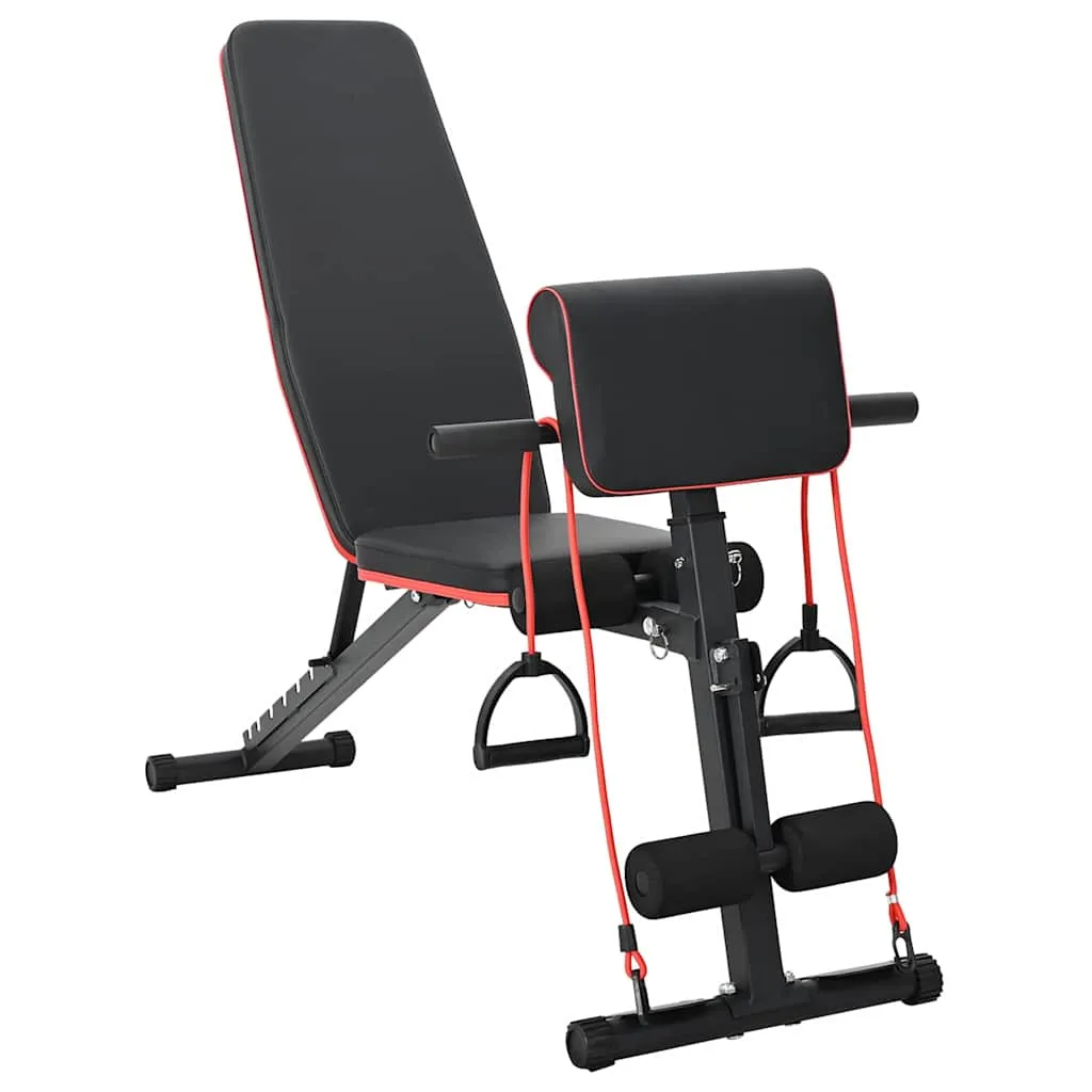 vidaxl klupa za težine crna 131 x 41 x 100 cm čelik s prahom premazan - slika 1