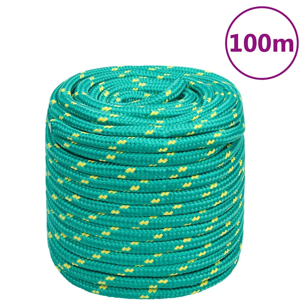 vidaxl brodski konop zeleni 18 mm 100 m od polipropilena - slika 1