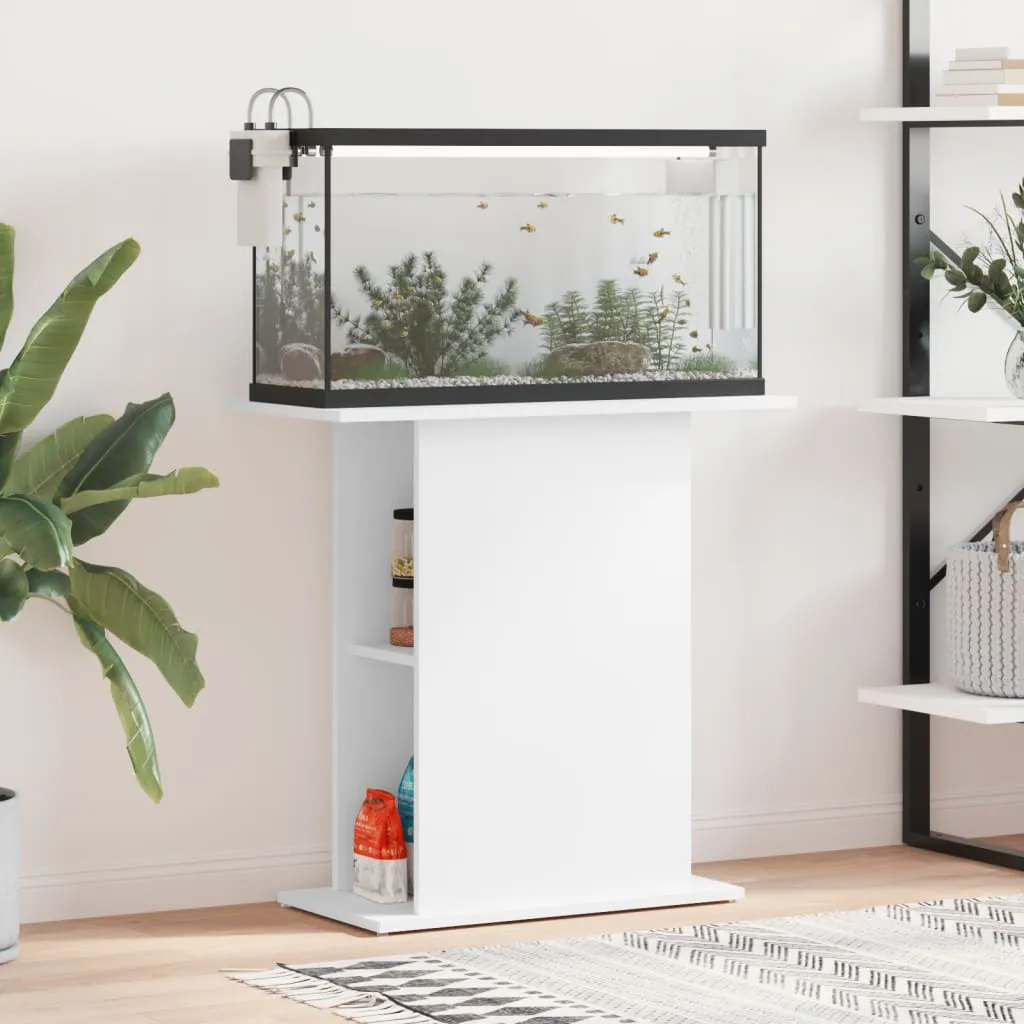 vidaxl stalak za akvarij bijeli 75x36x72,5 cm konstruirano drvo - slika 1