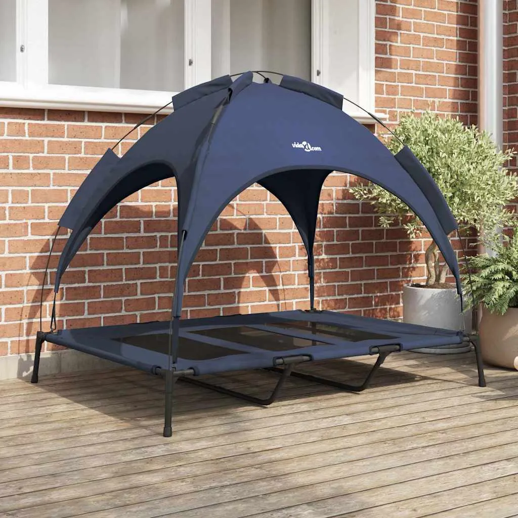 vidaxl krevet za psa mornarsko plava 122 x 93 x 106,5 cm čelik - slika 1