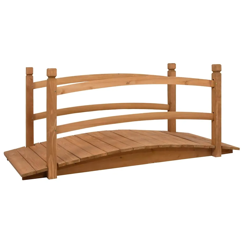 vidaXL Vrtni most sivi 140 x 60 x 60 cm od masivne jelovine - Venlo