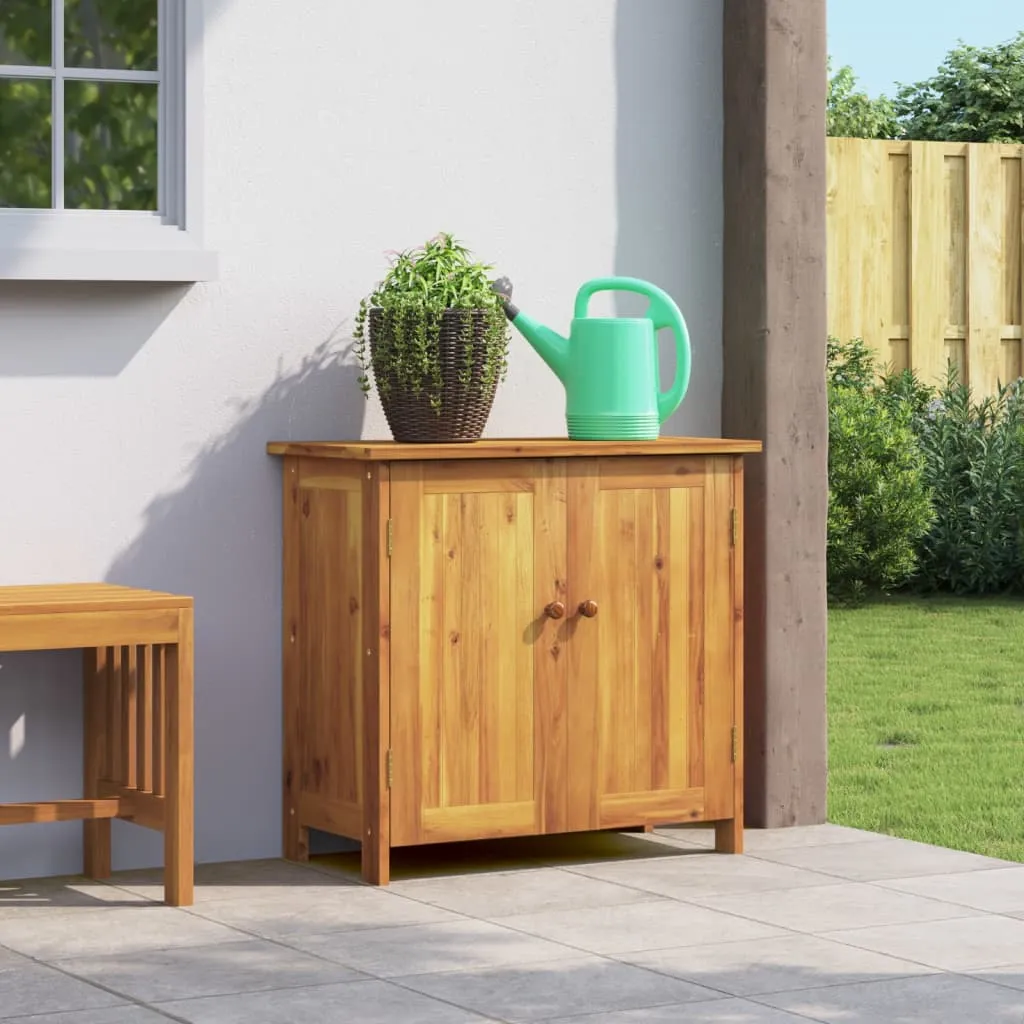 vidaXL Vrtni ormarić 75 x 35 x 70 cm od masivnog bagremovog drva - Venlo