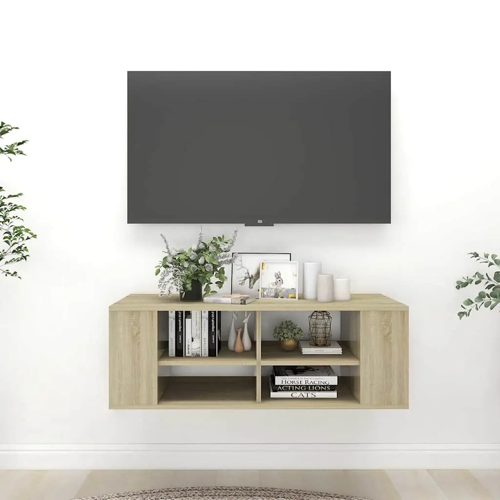 vidaXL Zidni TV ormarić boja hrasta sonome 102 x 35 x 35 cm drveni - Venlo