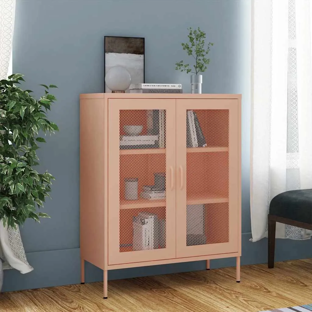 vidaXL Ormarić za pohranu ružičasti 80 x 35 x 101,5 cm čelični - Venlo