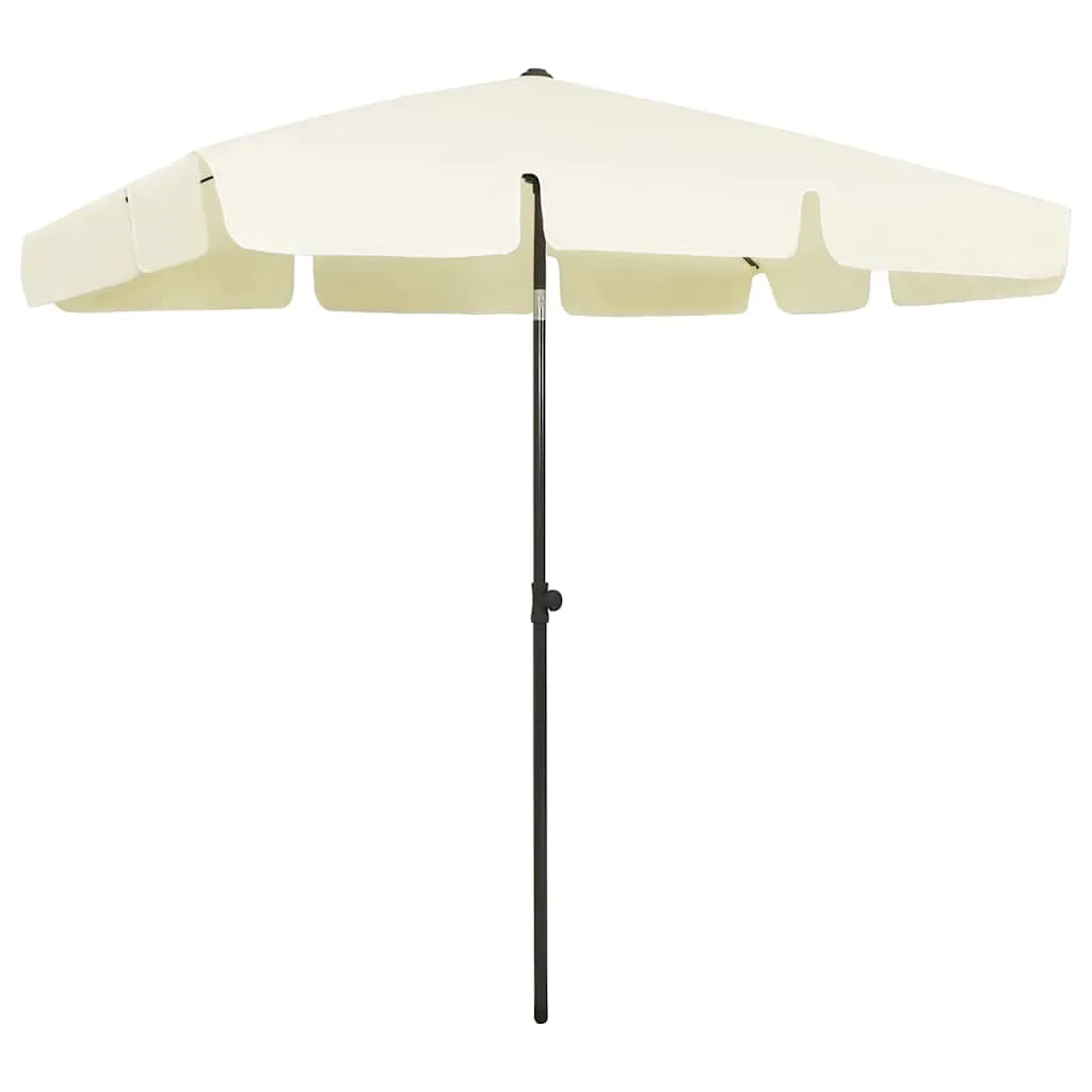 vidaXL Suncobran za plažu žuta boja pijeska 200 x 125 cm - Venlo