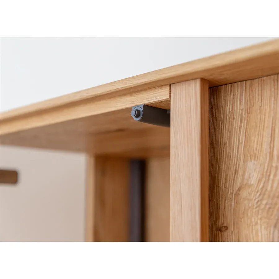 vitrina collodi 85x140cm, materijal: masivno drvo hrast - slika 7
