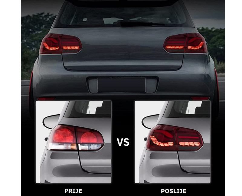oled lampe za vw golf vi - dinamički žmigavac-crvene-crne-top izgled - slika 3