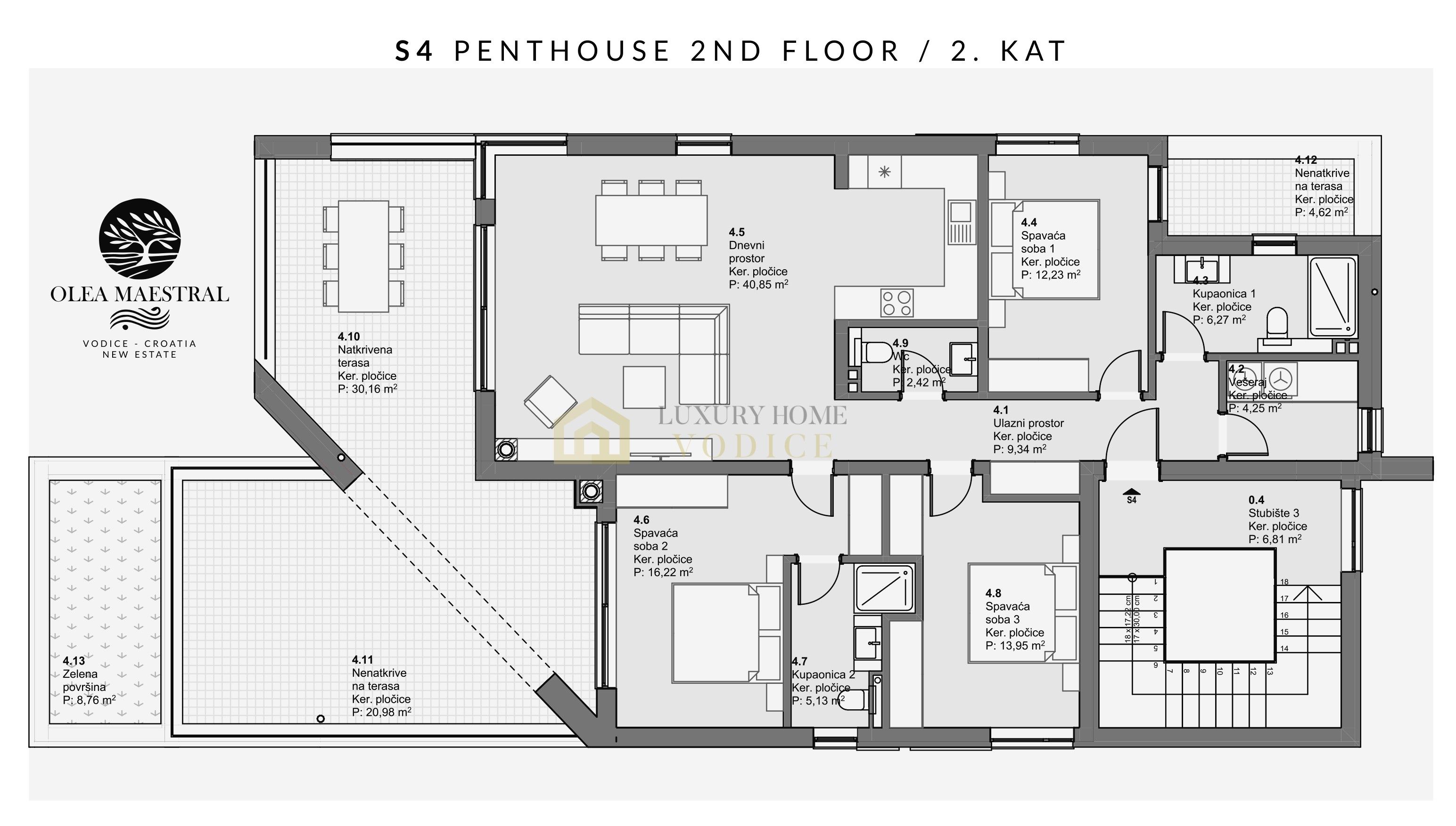 s4 -penthouse trosobni stan sa nevjerovatnim pogledom - slika 11