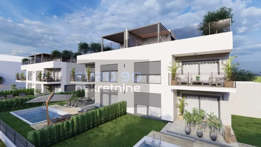 VODICE/SRIMA-NOVOGRADNJA, DUPLEX KUĆA S BAZENOM I GARAŽOM !!! (prodaja - Srima, Vodice
