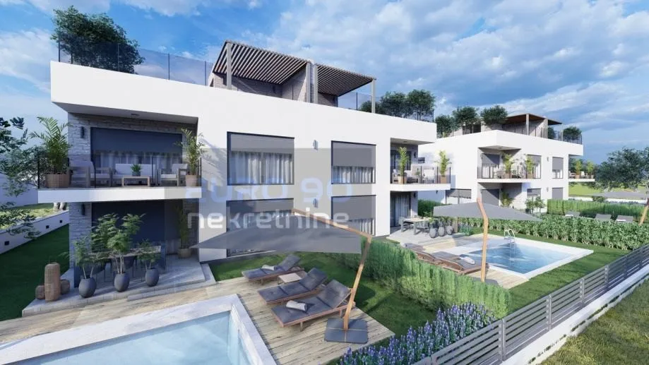 vodice/srima-novogradnja, duplex kuća s bazenom i garažom !!! (prodaja - slika 2