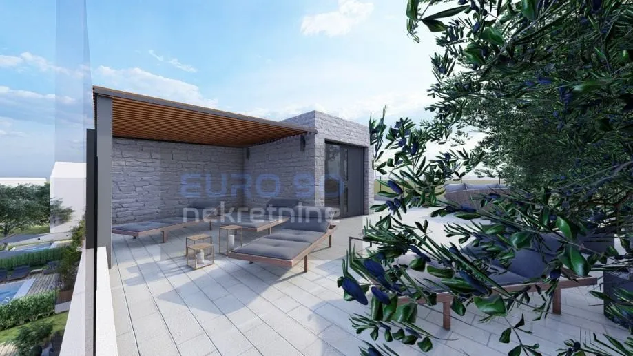vodice/srima-novogradnja, duplex kuća s bazenom i garažom !!! (prodaja - slika 11