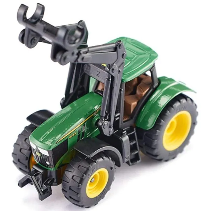 siku traktor john deere 6215r s prednjom grabilicom za trupce - slika 5