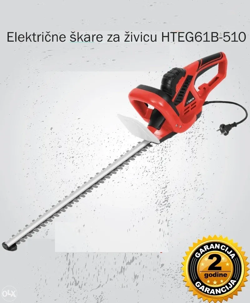 električni trimer škare za živicu hteg61b-510 iskra - slika 2
