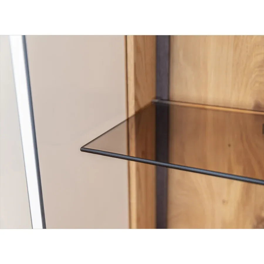 vitrina collodi 85x140cm, materijal: masivno drvo hrast - slika 8