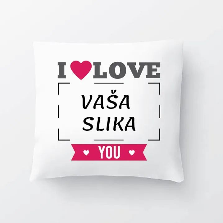jastučić i love you - slika 2