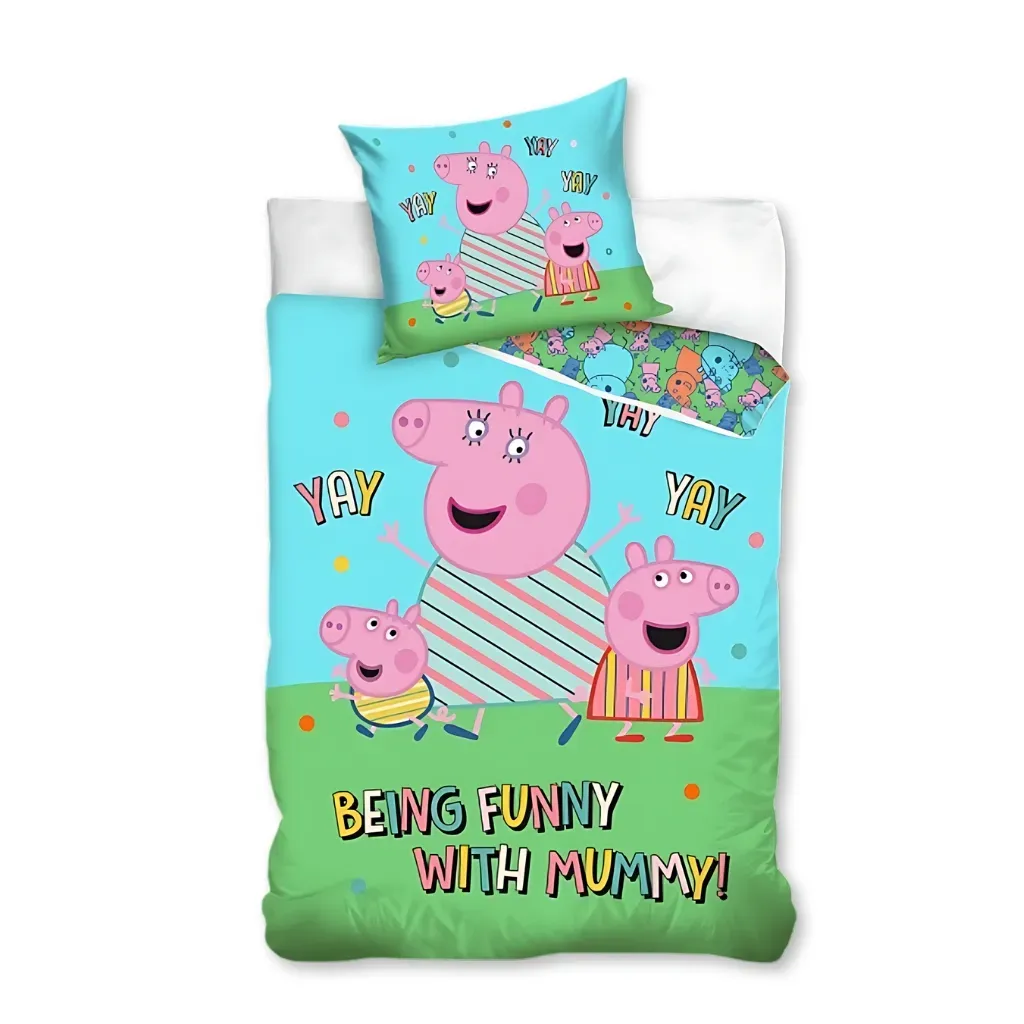 Peppa Pig ‘Funny’ dječja posteljina, 140×200 cm - Zagreb