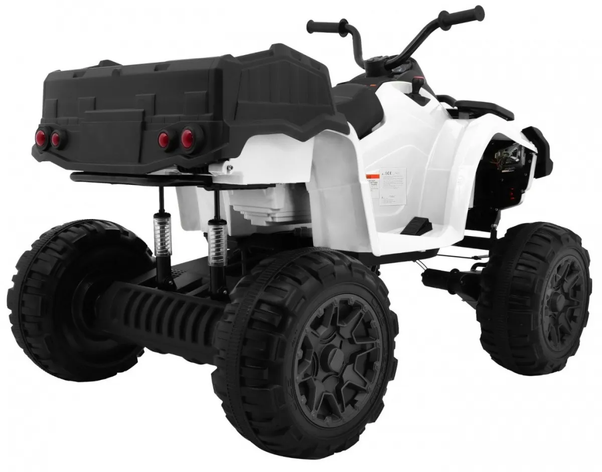 quad na akumulator all-terrain 4 x 4 – bijeli - slika 4