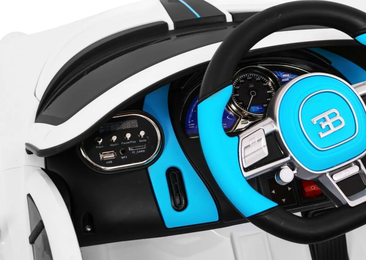licencirani auto na akumulator bugatti divo - bijeli - slika 3