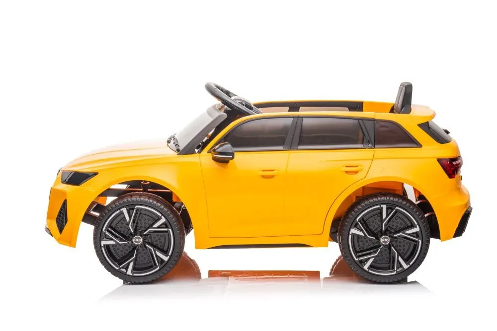licencirani auto na akumulator audi rs6 - žuti - slika 4