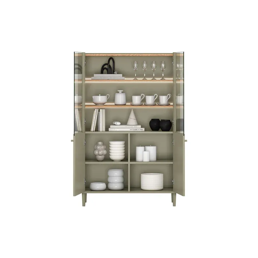 vitrina elivo 100cm, materijal: mdf,melaminska ploča - slika 7