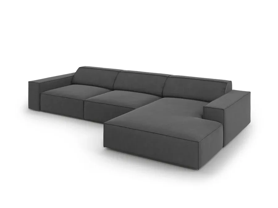kutna garnitura jodie 284x166cm, materijal: baršun - slika 2