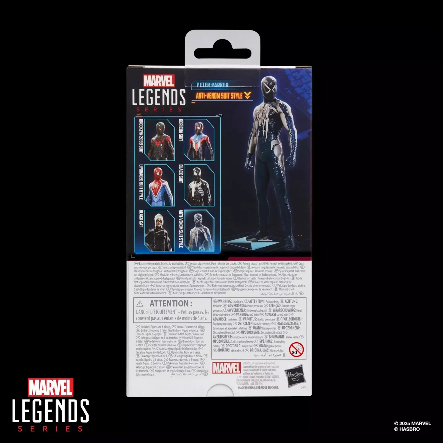marvellegends series gamerverse peterparker antivenom suit figura 15cm - slika 9