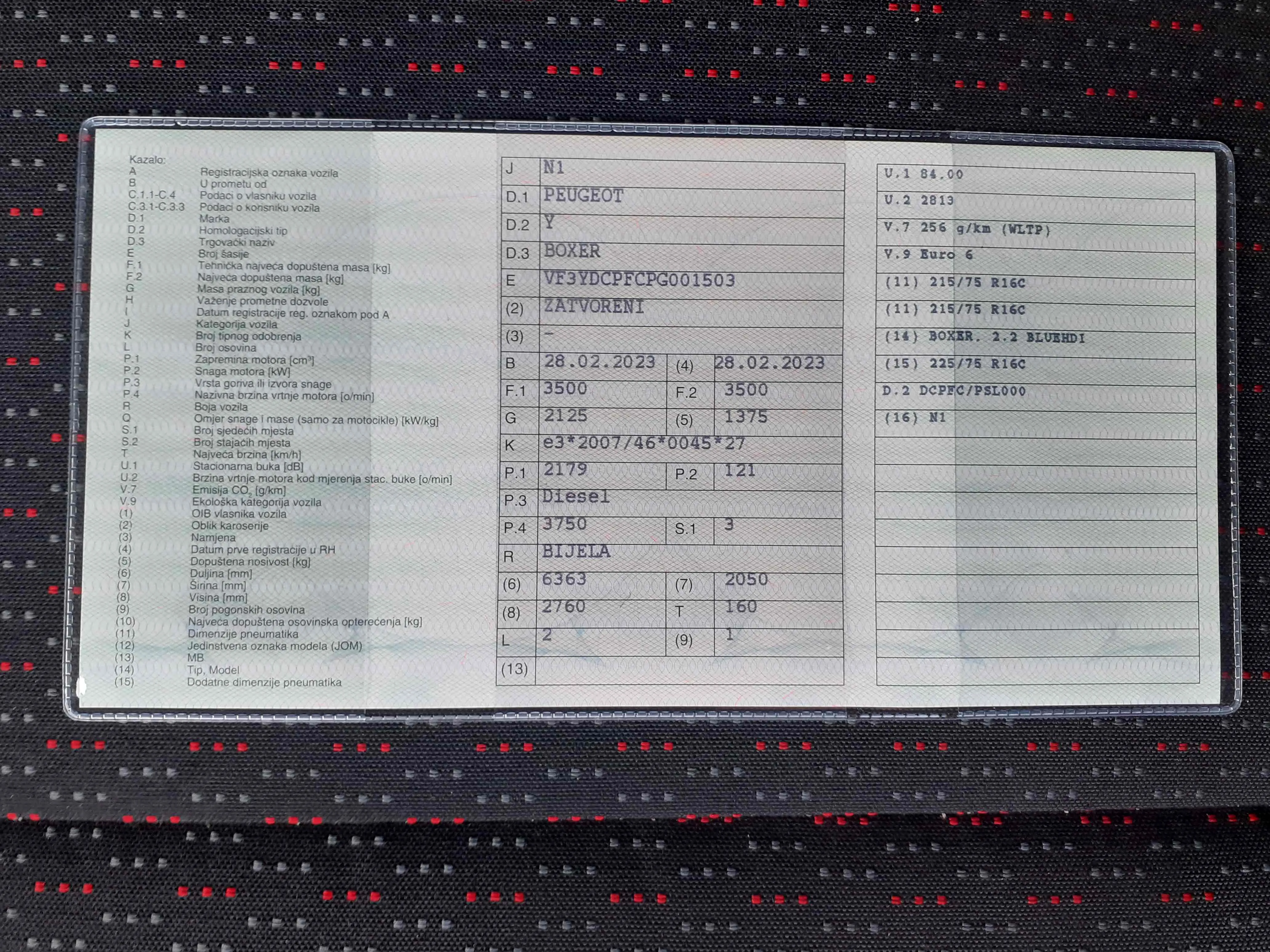 peugeot boxer 2.2 hdi, l4h3, 2023., novi motor i mjenjač, reg. 03/2027 - slika 15