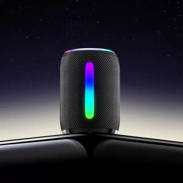 ambijentalni ipx4 mini bežični vanjski zvučnik s jakim basom i rgb svjetlima bt 5.3 max bwoo - slika 3