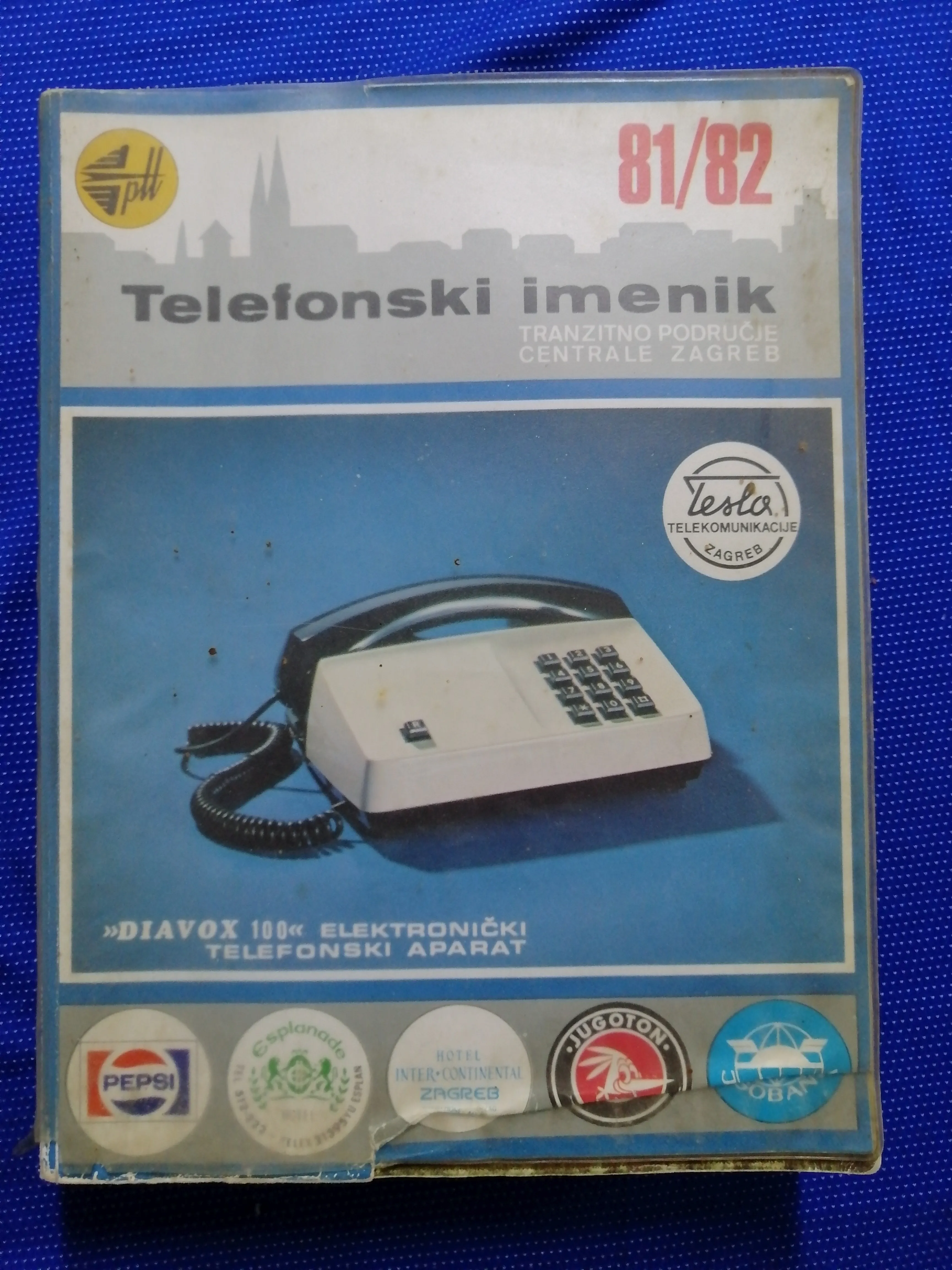 Telefonski imenik Zagreb 1981-1982. (Y1)