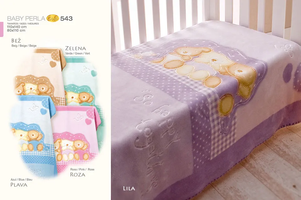 Deka za bebe Perla Gold 543 110x140 cm - Zaprešić