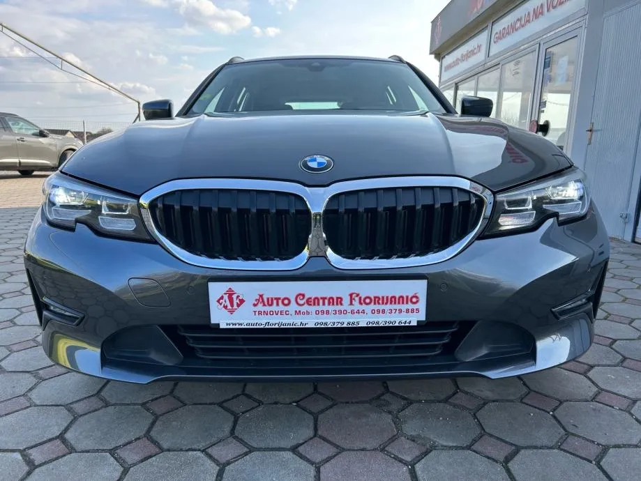 bmw 318d touring 2021.,automatik, reg:27.8.2026.,navi, grij sjed, acc - slika 2