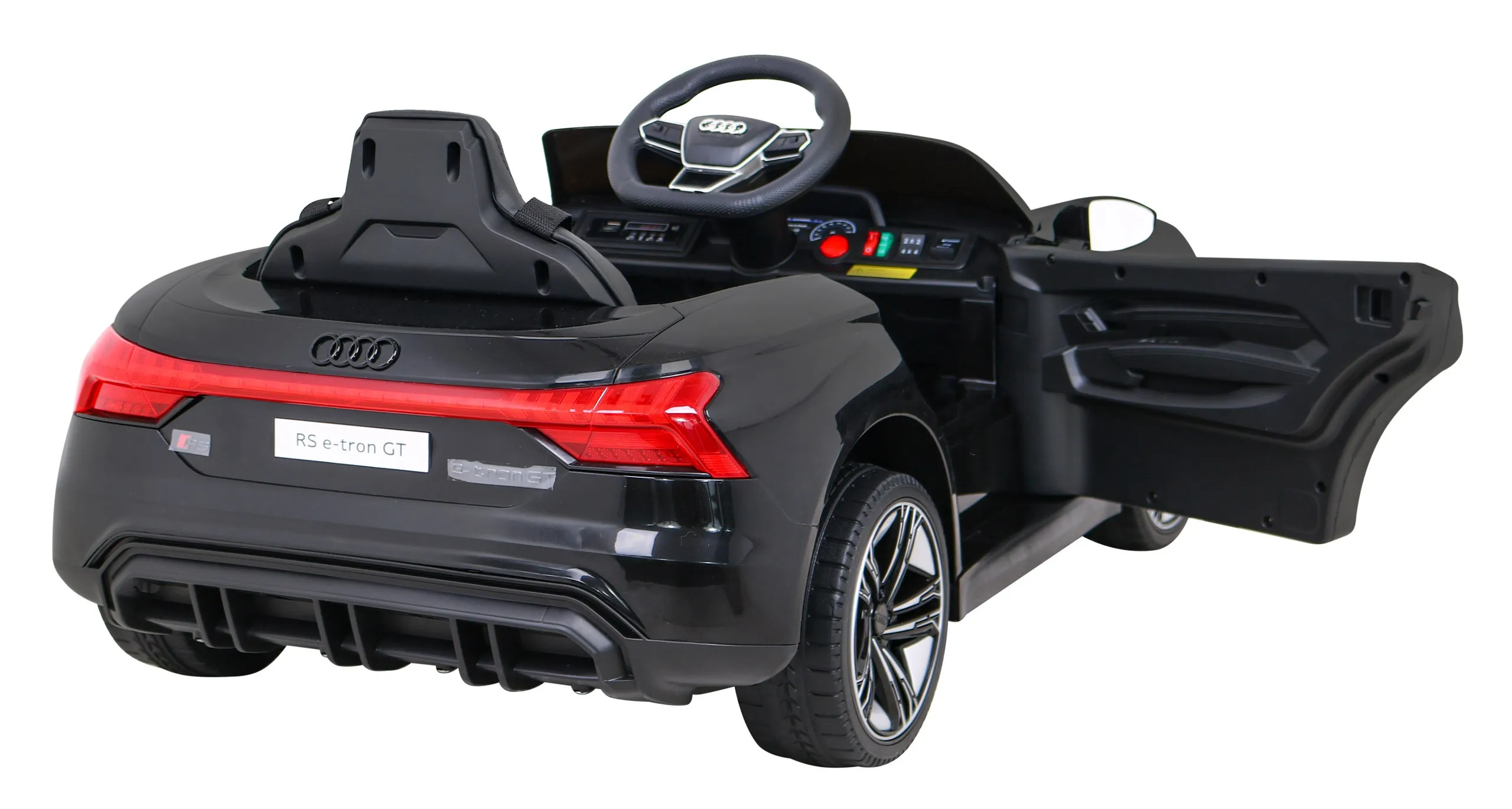 licencirani auto na akumulator audi rs e-tron gt - crni - slika 9