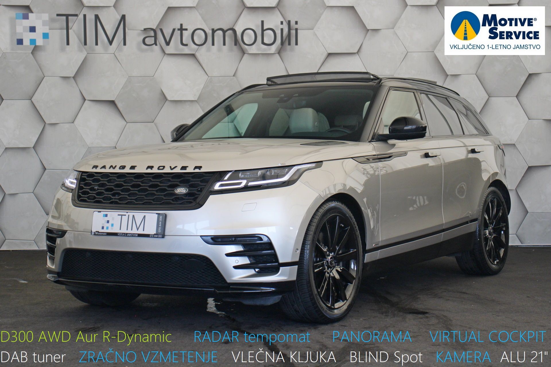 Land Rover Range Rover Velar R-Dynamic SE 3.0d 4WD A8 300KM PANO AirMA - Celje