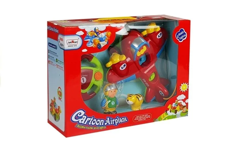 dječji r/c avion s volanom na daljinsko upravljanje, crveni - slika 5