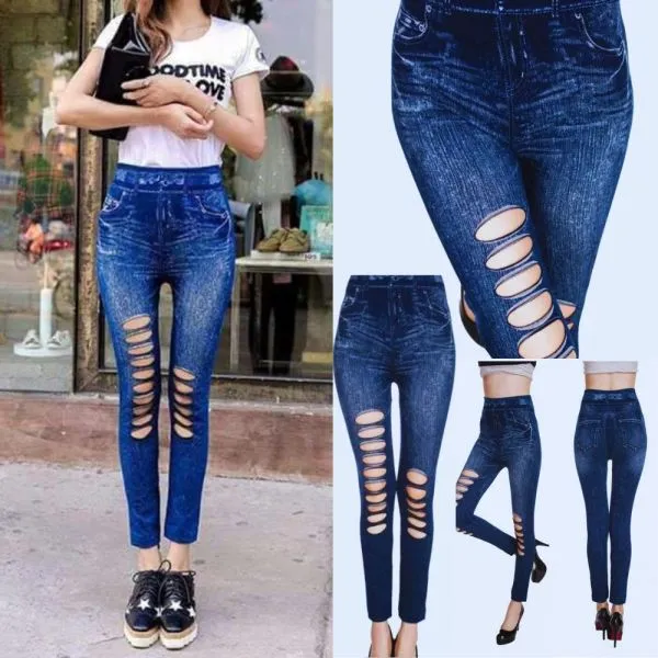 SlimFit tajice traperice sa rupama - Zagreb, Novi Zagreb - istok