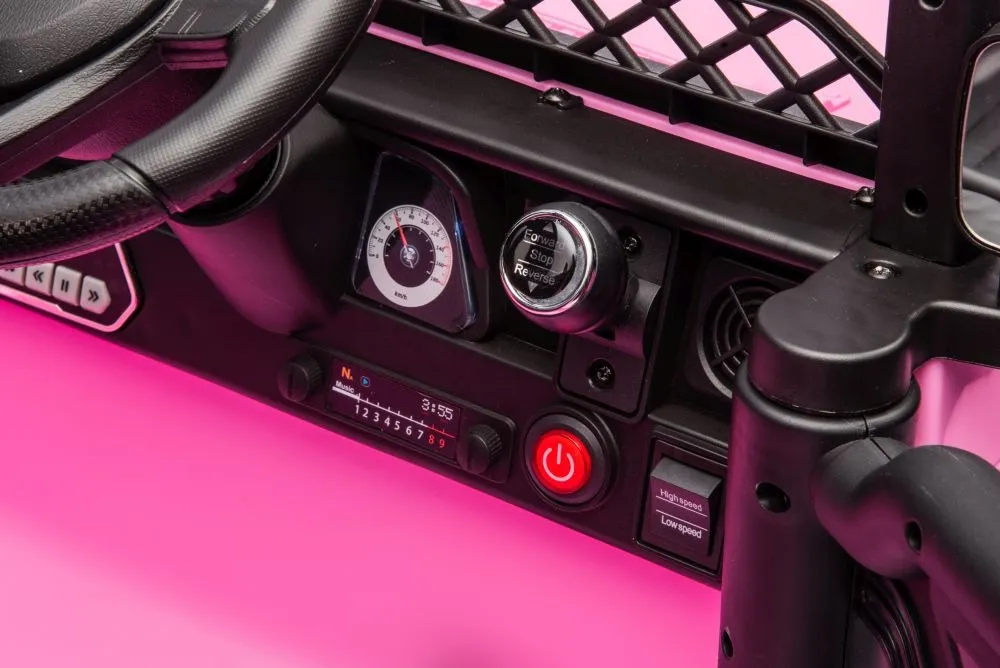 licencirani auto na akumulator toyota fj white 4x4 - rozi - slika 9