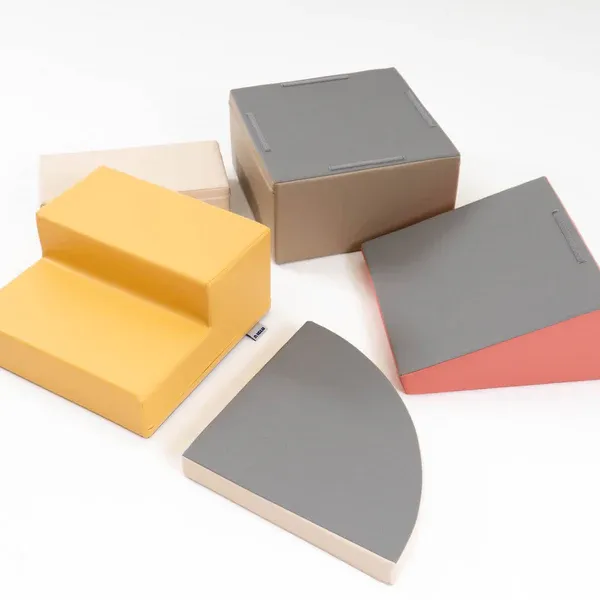 set od 5 pjenastih blokova soft play-pastelno ružičasta penjalica - slika 7