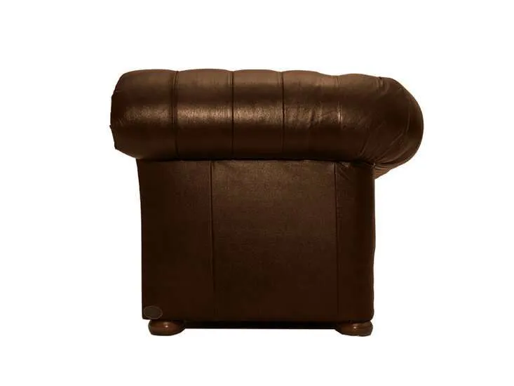chesterfield kutna garnitura first class leather | cloudy brown old - slika 2