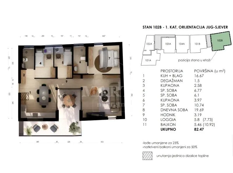 novogradnja! črnomerec, 82.47m2, 4sobe (prodaja) - slika 5