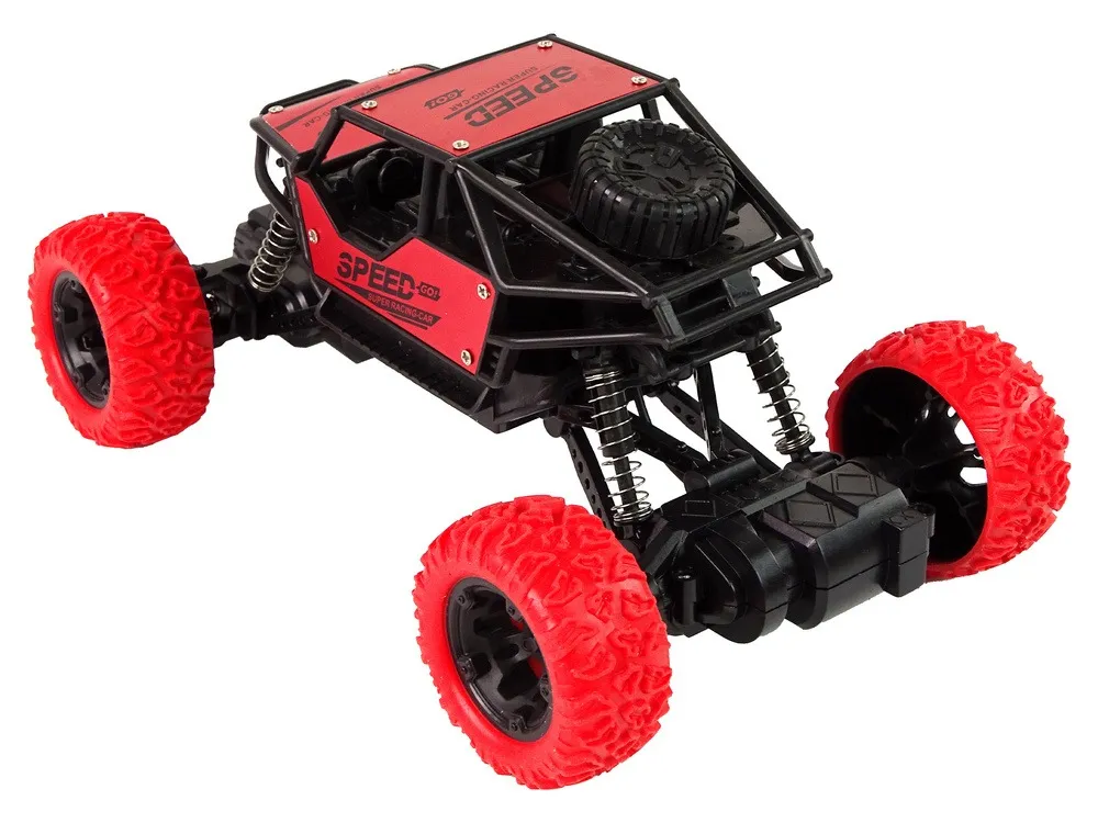 remote controlled terrain car r/c 1:18 red. - slika 3