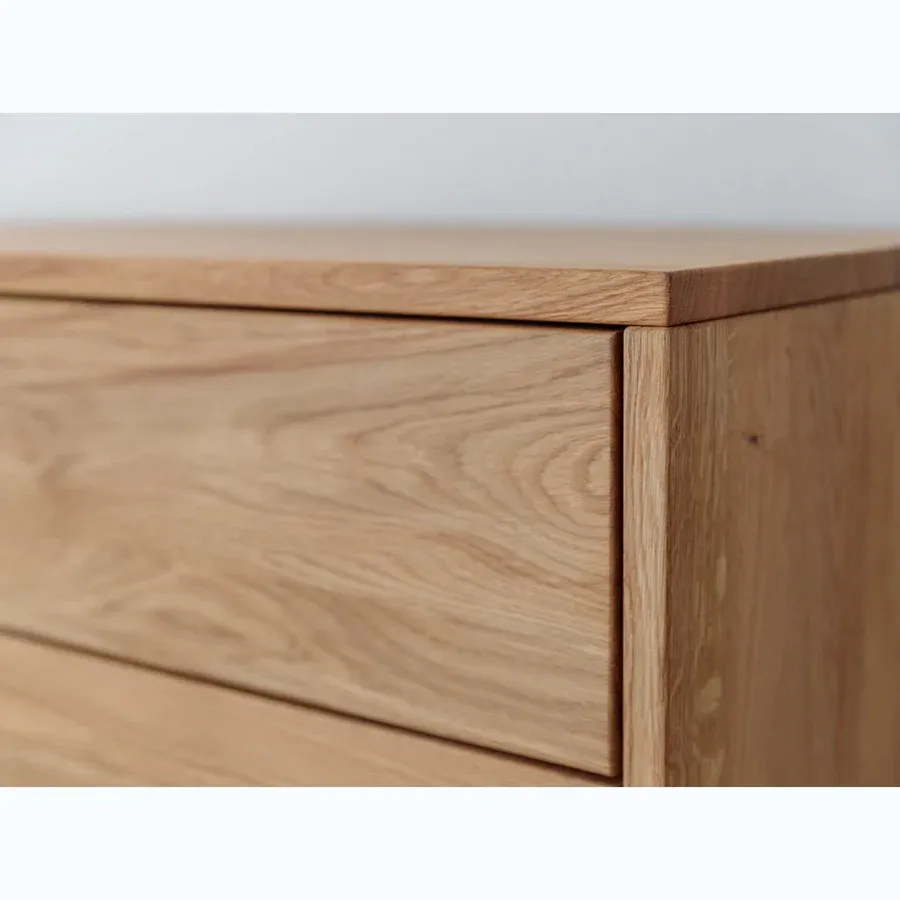 komoda simona 110x40 cm, materijal: masivno drvo hrast - slika 4