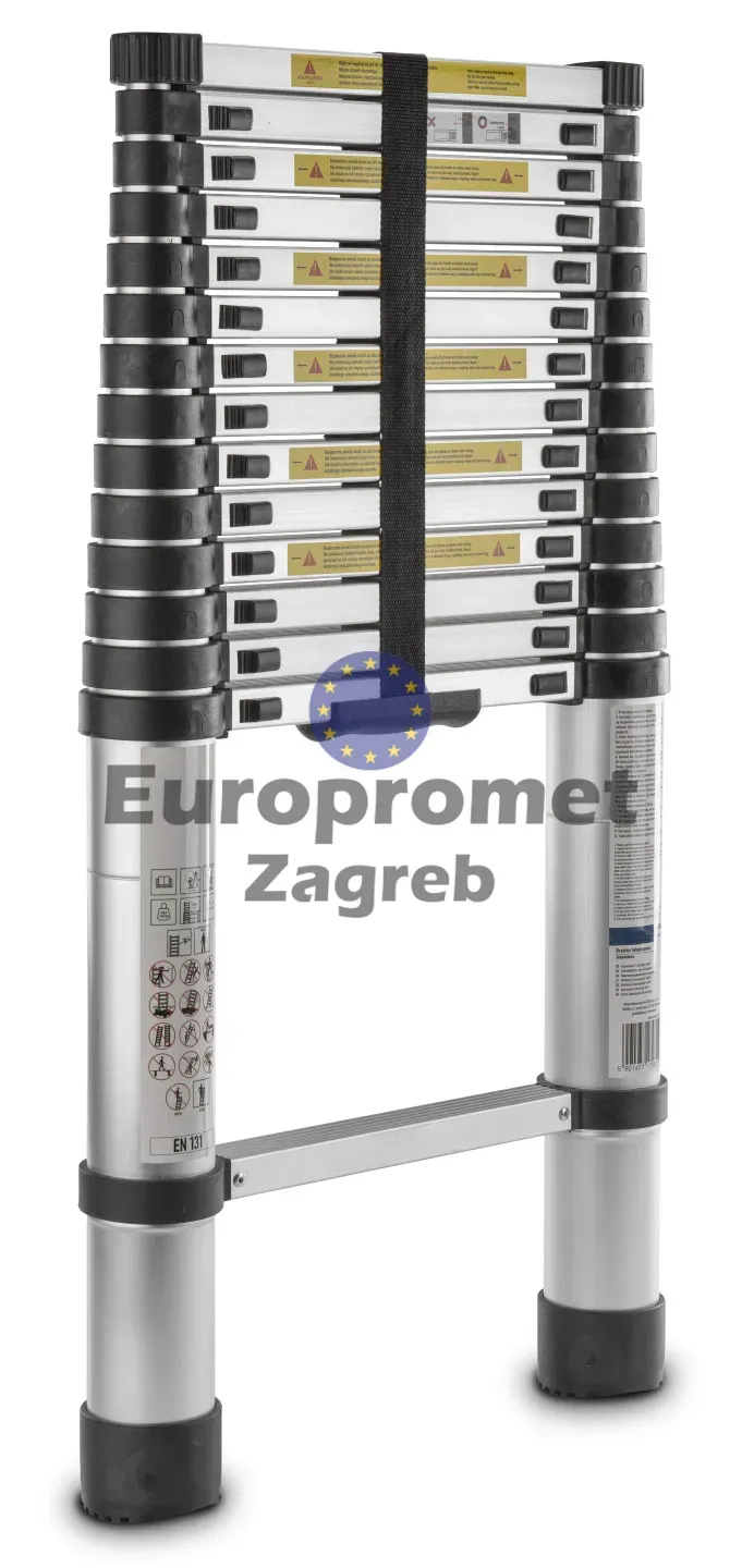 aluminijske teleskopske ljestve 4, 4m 150kg top cijena !!! - slika 3
