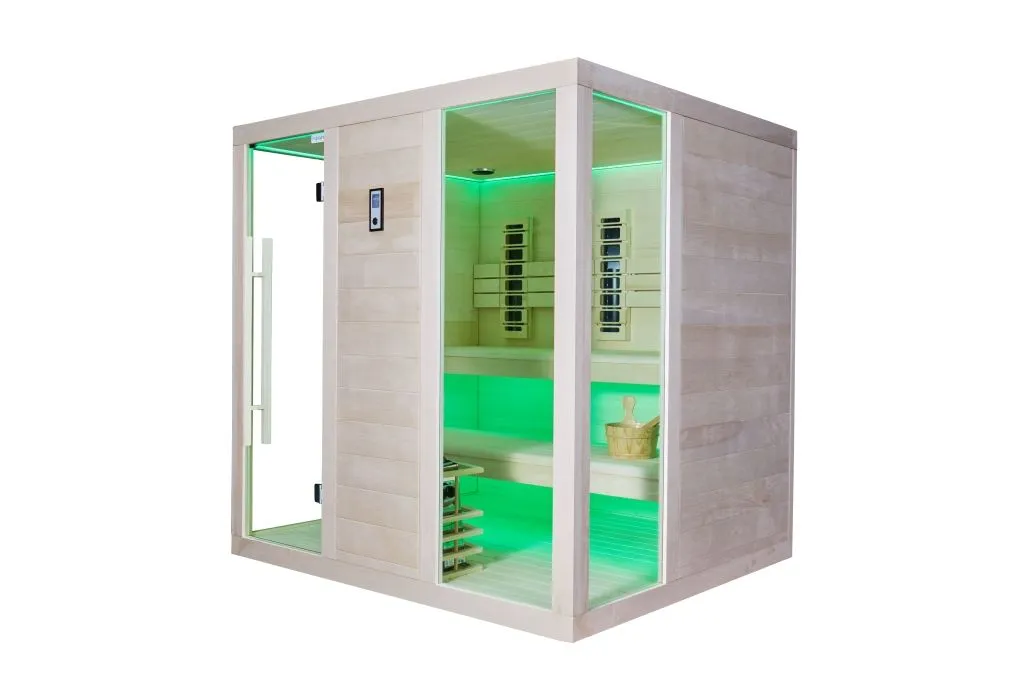 kombinirana sauna – 210 x 180 x 210 – elite – aspen - slika 4